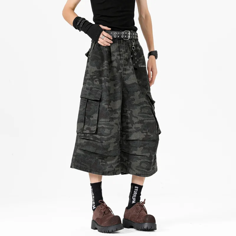 TBSM Denim Shorts Unisex Camouflage-5