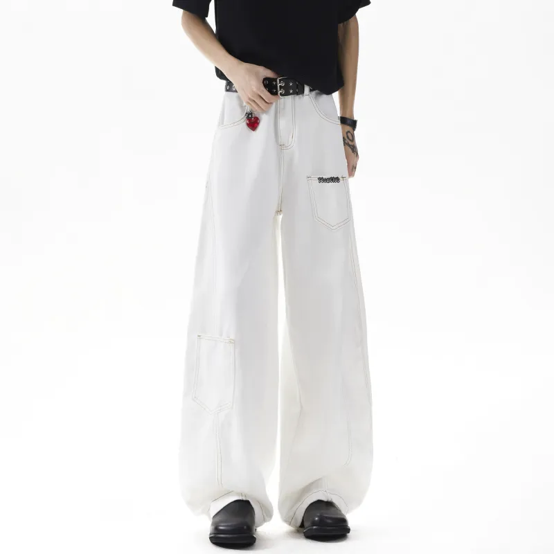 TBSM Jeans Unisex White-5