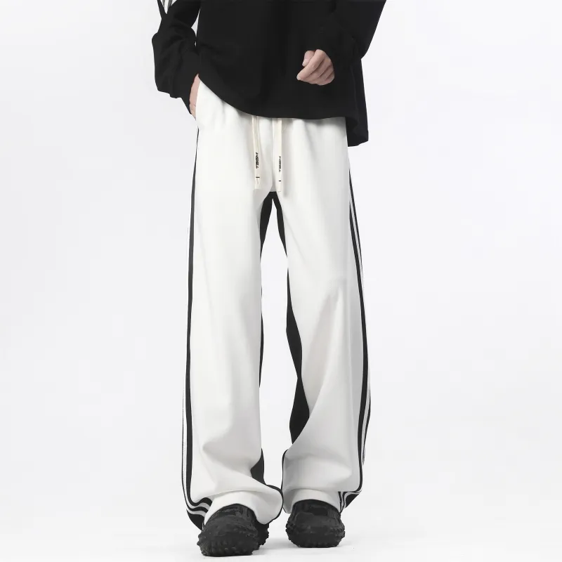 TBSM Knitted Sweatpants Unisex Black White-2