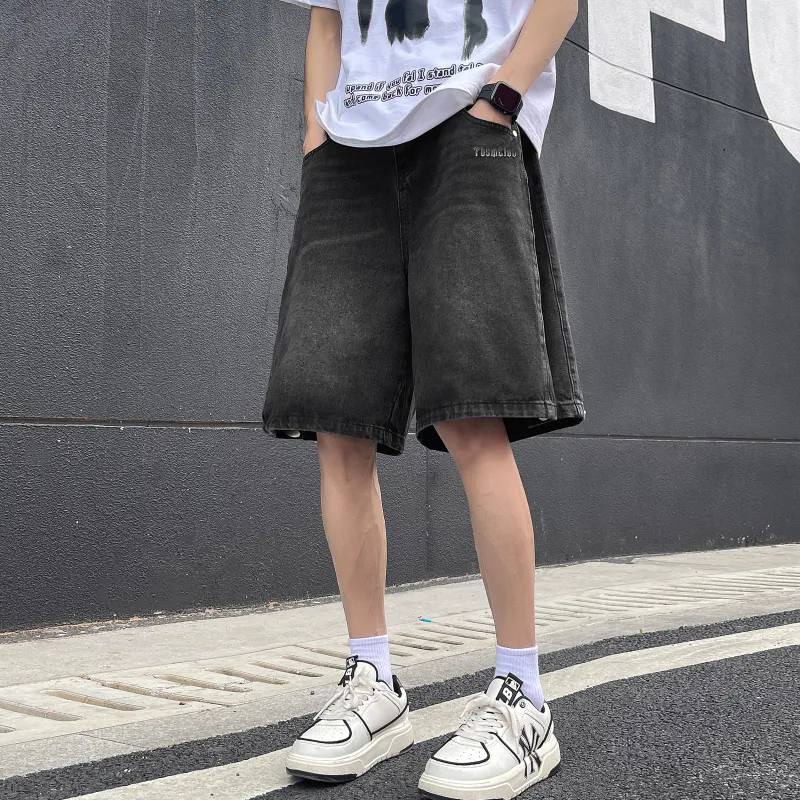 TBSM Denim Shorts Unisex Black-5