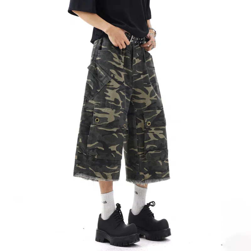 TBSM Denim Shorts Unisex Army Green-2