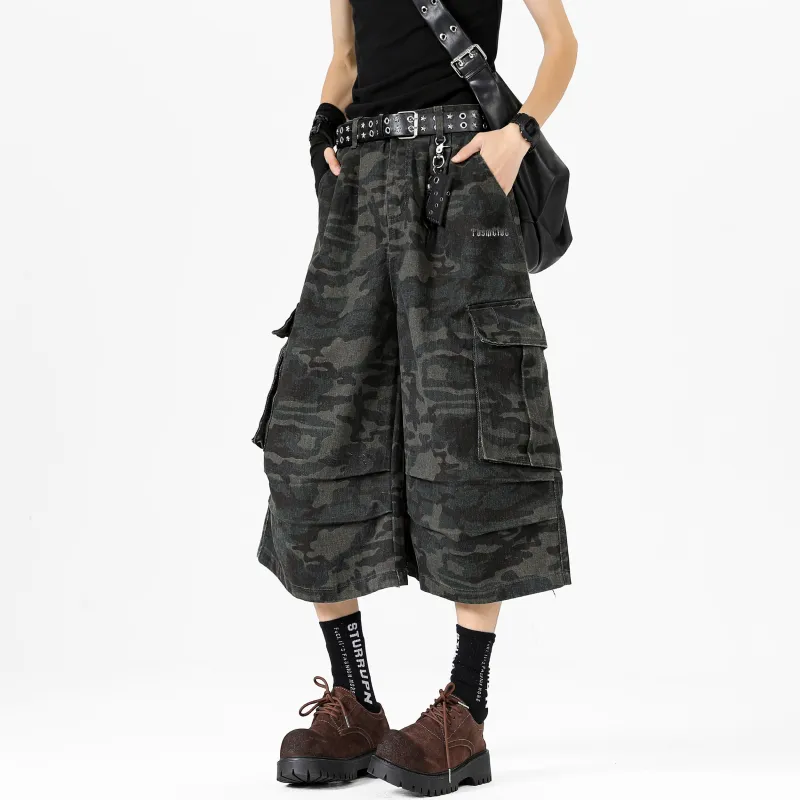 TBSM Denim Shorts Unisex Camouflage-6