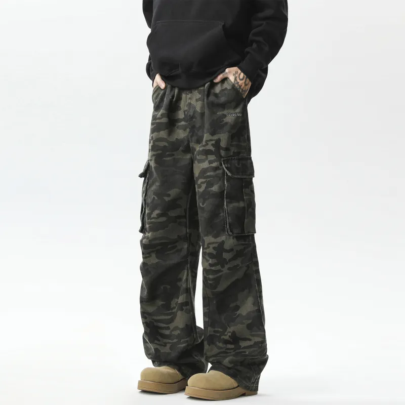 TBSM Cargo Pants Unisex Army Green Camouflage-3