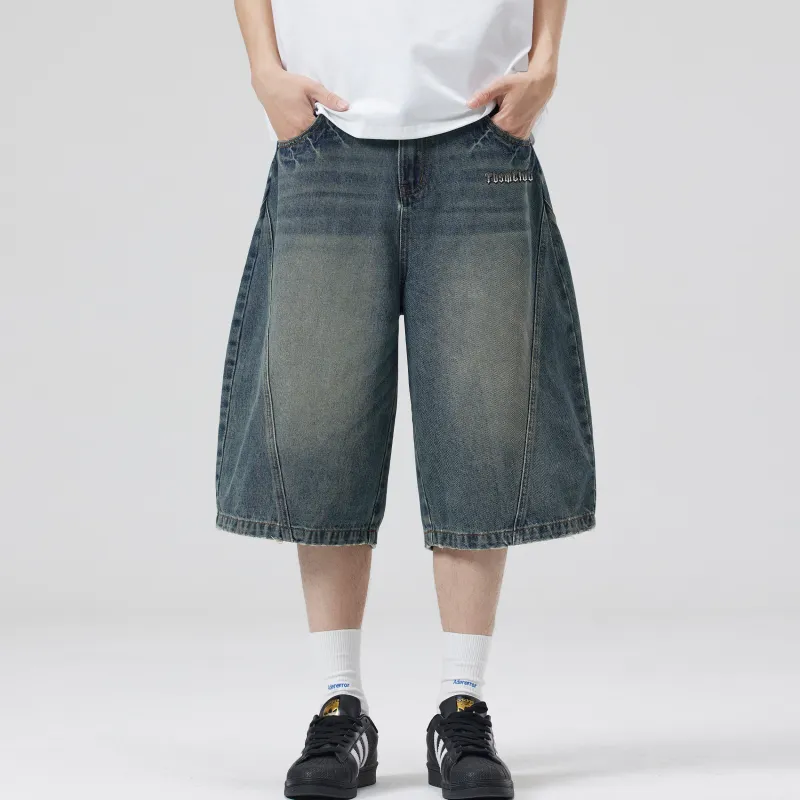 TBSM Denim Shorts Unisex Vintage Blue-2