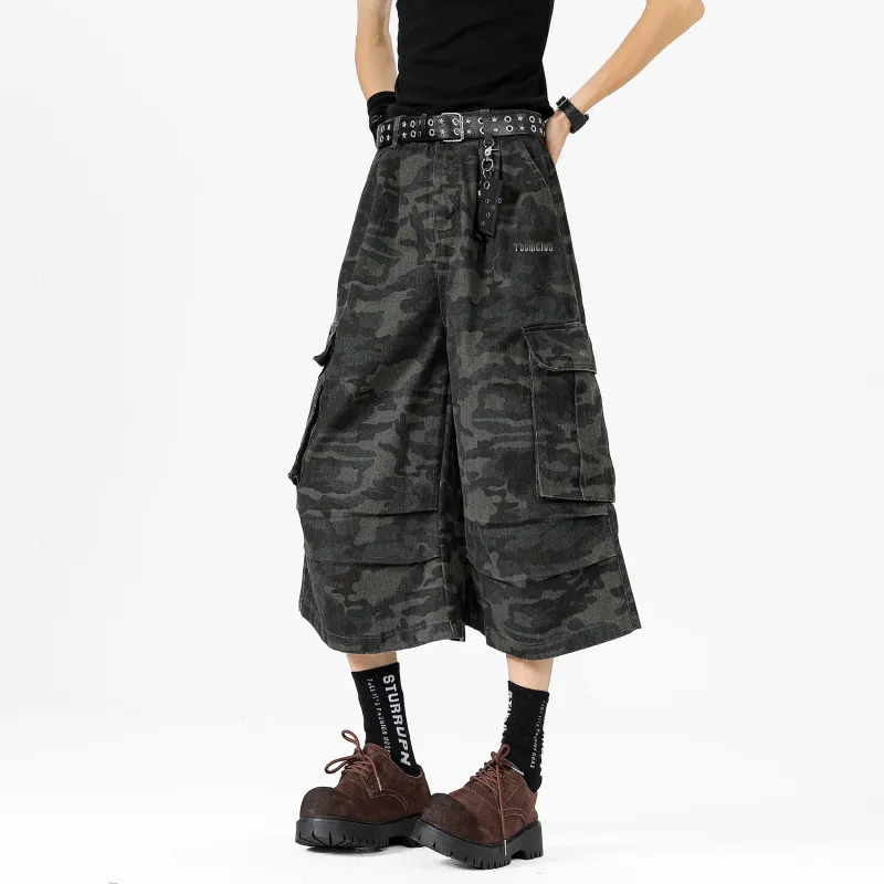 TBSM Denim Shorts Unisex Camouflage-4