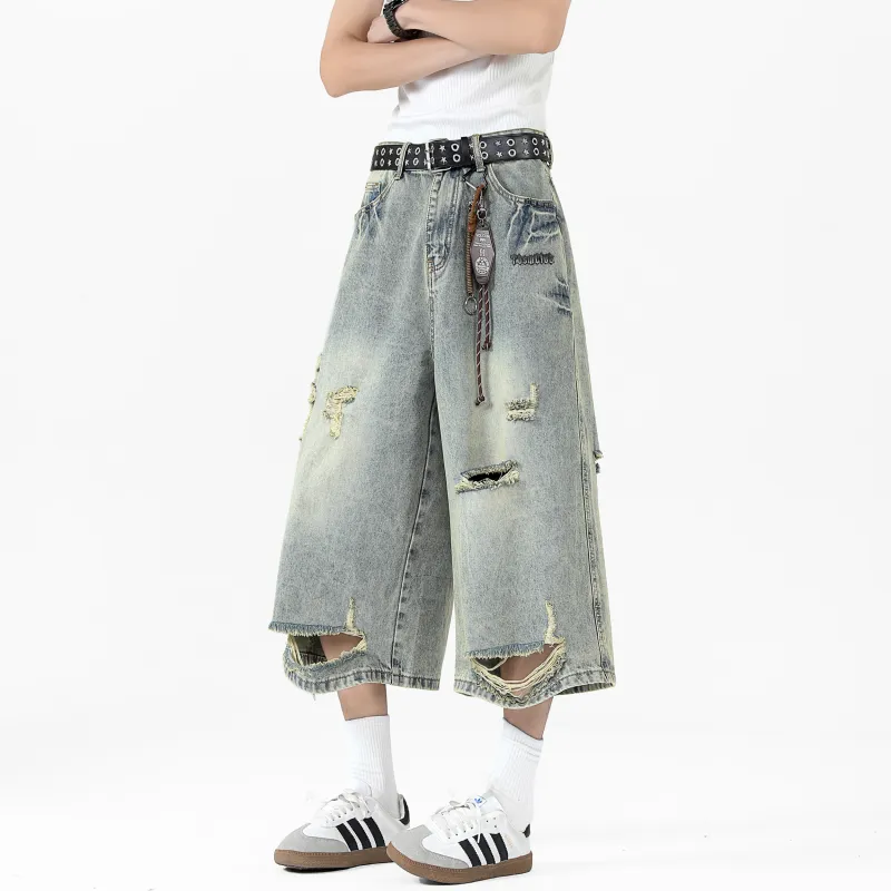 TBSM Denim Shorts Unisex Yellow Mud-11