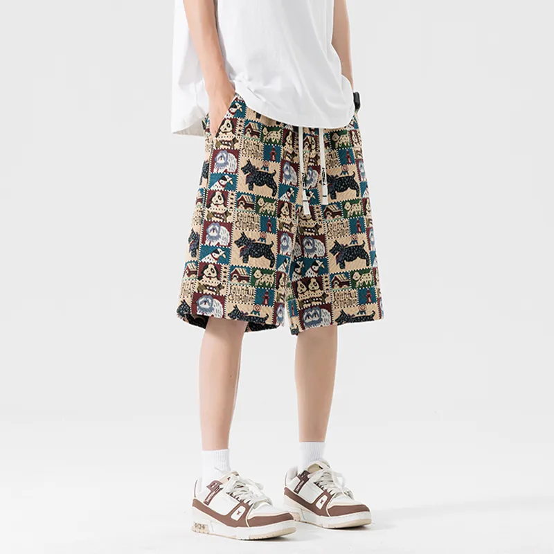 TBSM Casual Shorts Unisex Embroidery Dog-6