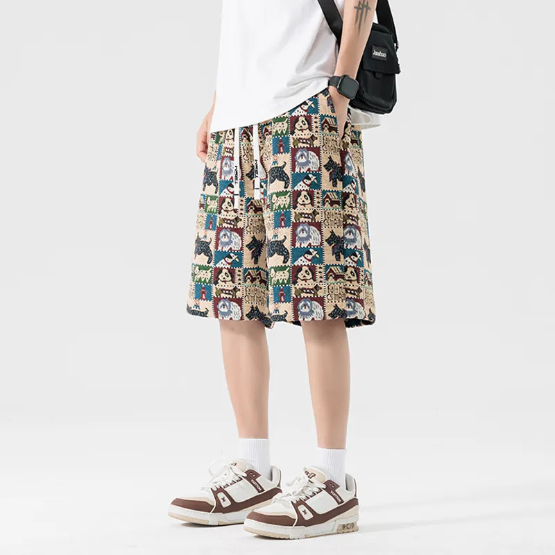 TBSM Casual Shorts Unisex Embroidery Dog-4