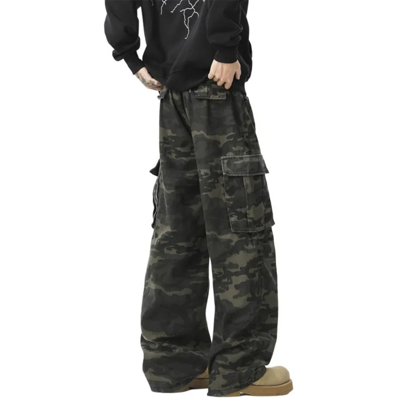 TBSM Cargo Pants Unisex Army Green Camouflage-1