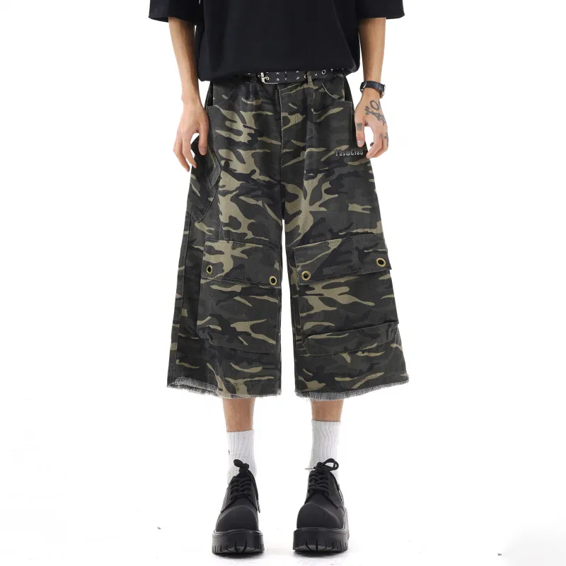 TBSM Denim Shorts Unisex Army Green-4