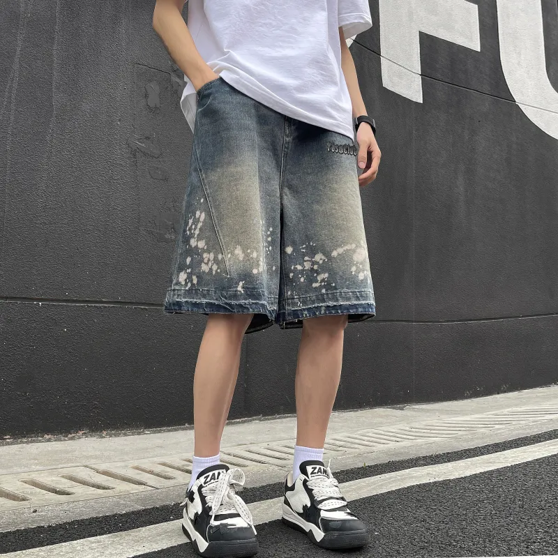 TBSM Denim Shorts Unisex Vintage Blue-3