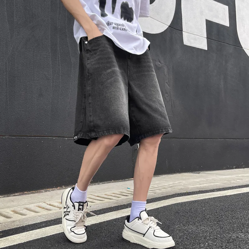 TBSM Denim Shorts Unisex Black-3