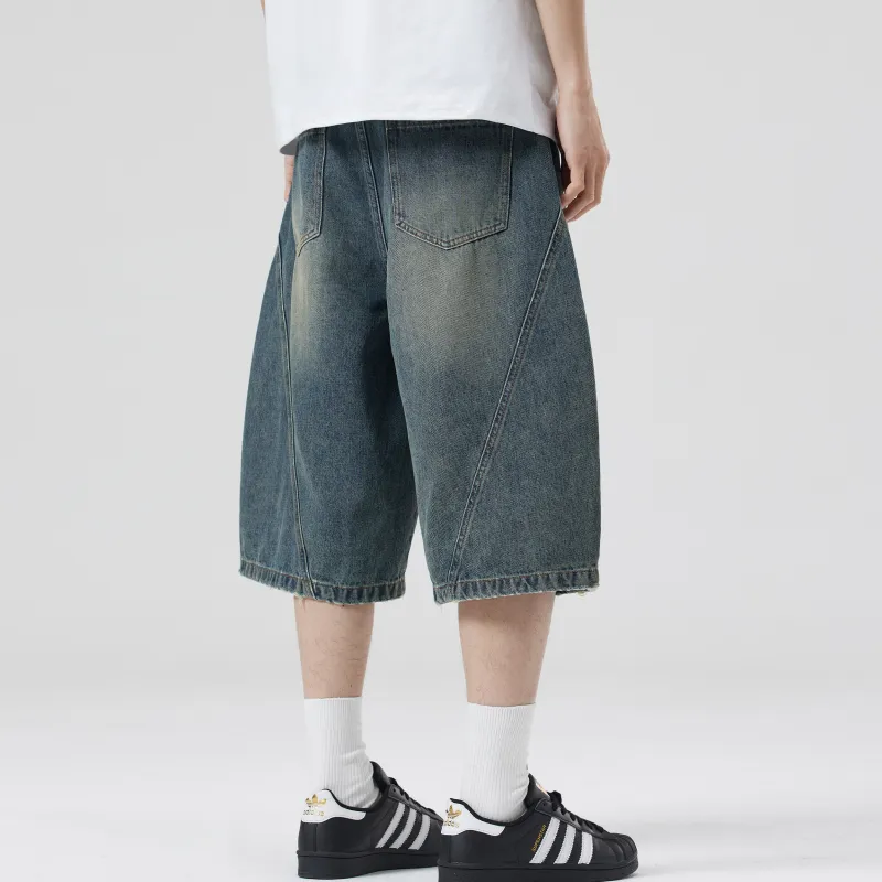 TBSM Denim Shorts Unisex Vintage Blue-6
