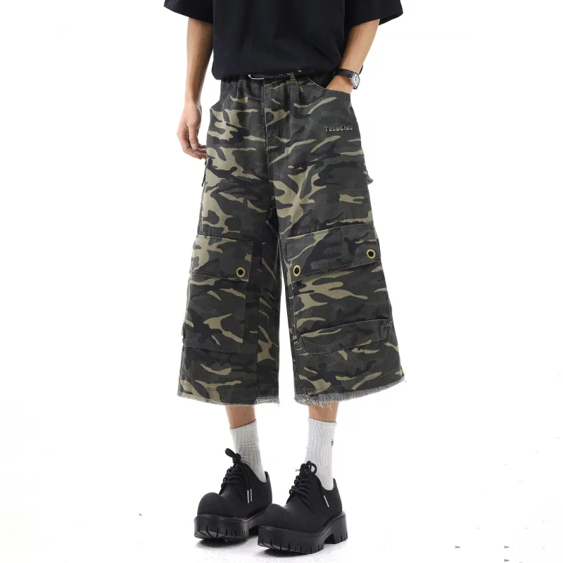 TBSM Denim Shorts Unisex Army Green-1