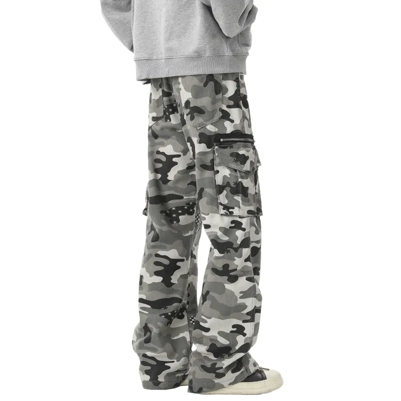 TBSM Cargo Pants Unisex Snow Camouflage-7
