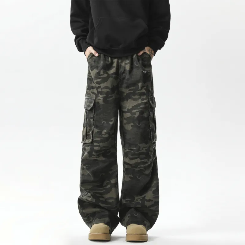 TBSM Cargo Pants Unisex Army Green Camouflage-9