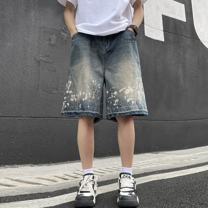 TBSM Denim Shorts Unisex Vintage Blue-4