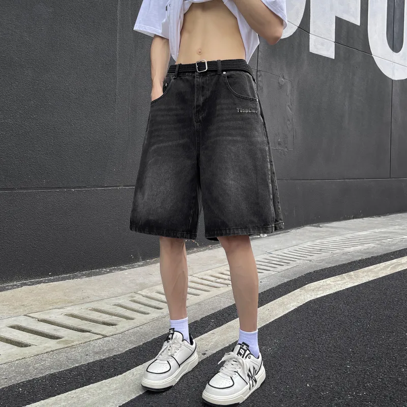 TBSM Denim Shorts Unisex Black-4
