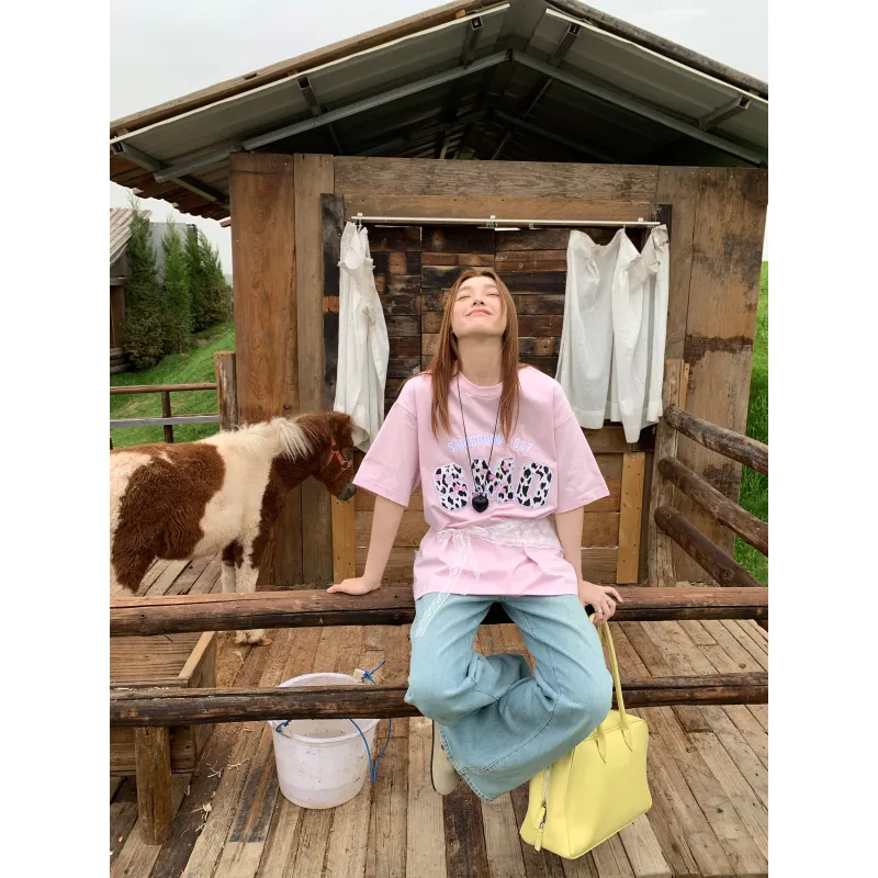 SMORODINA T Shirts Women's Pink-2