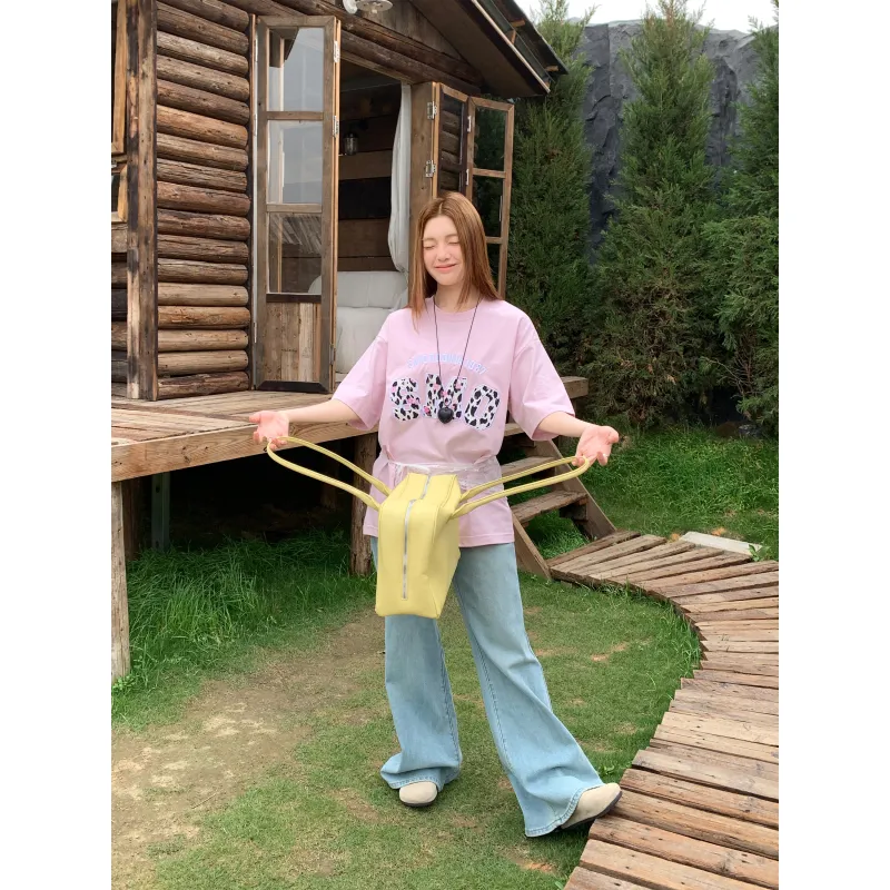 SMORODINA T Shirts Women's Pink-4