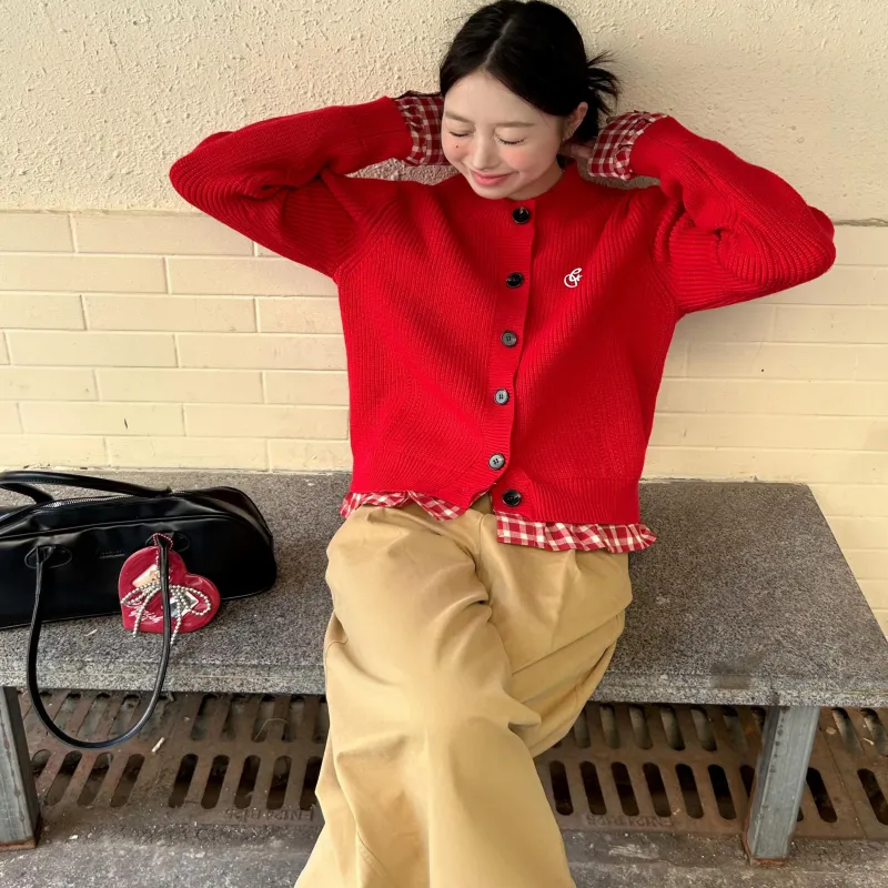 1ESS LA MODE Sweater Women's Red-1