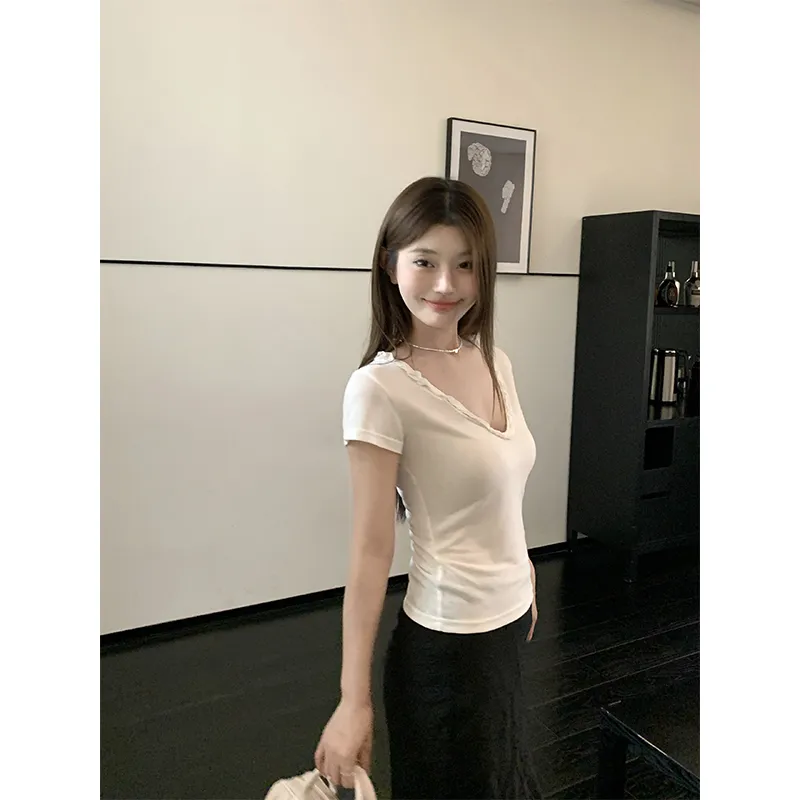 1ESS LA MODE Set in Sleeve T Shirt Women's-2