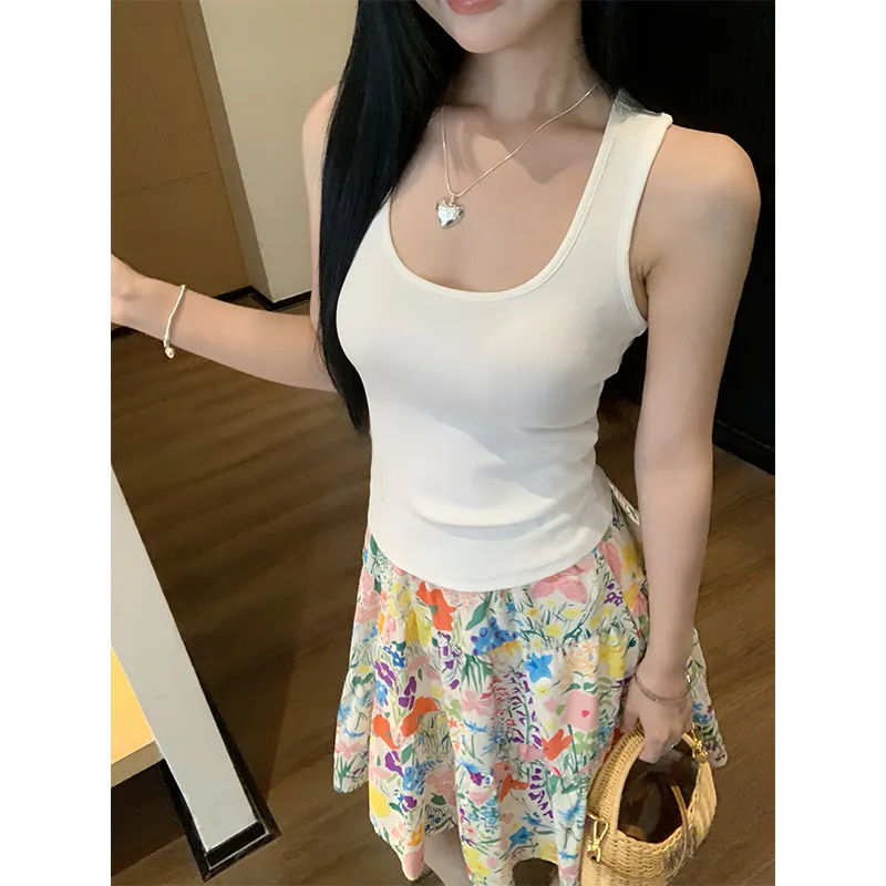 1ESS LA MODE Tank Tops Women's White-2