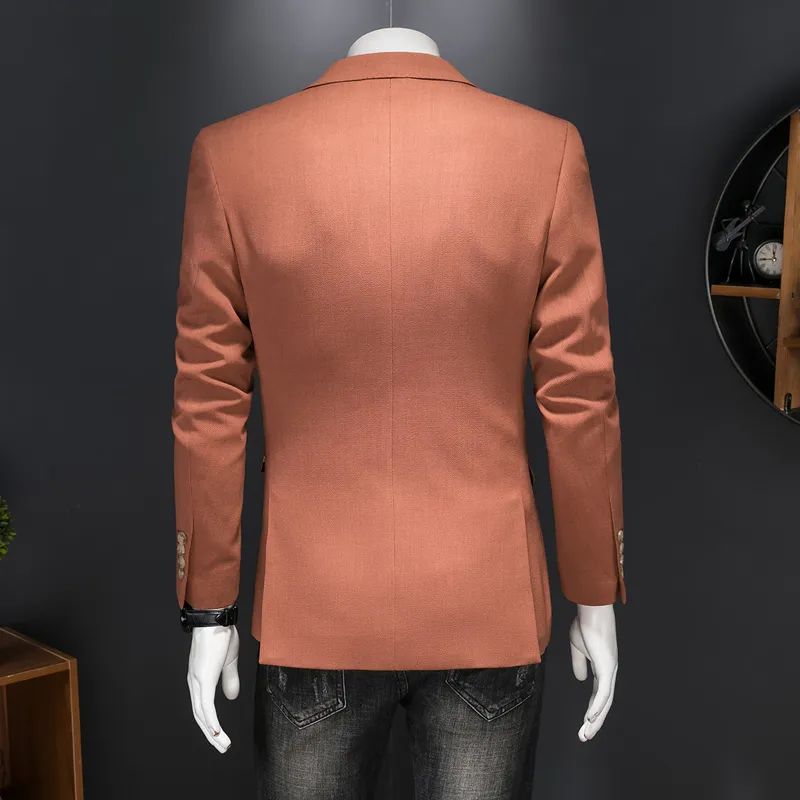 DABAISHA Business Suit Men's Bright Orange-2