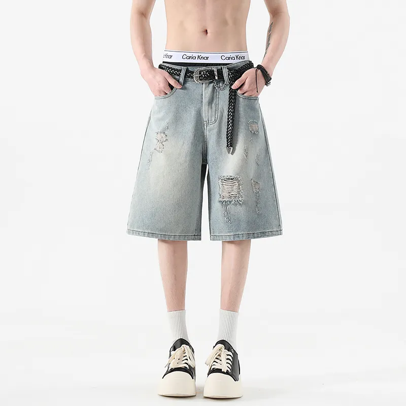 DABAISHA Denim Shorts Unisex-8