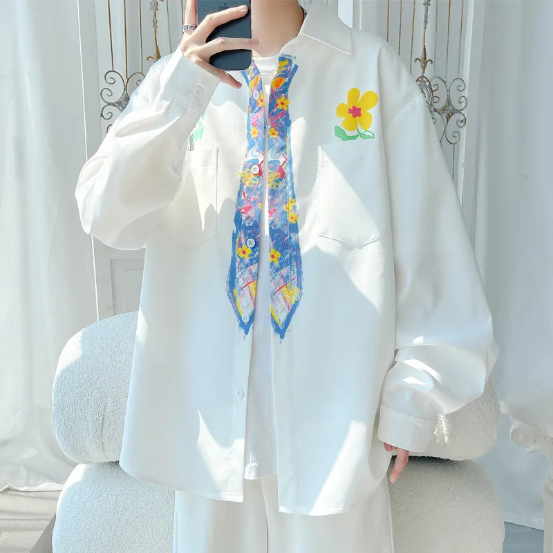 DABAISHA Shirts Men White-1