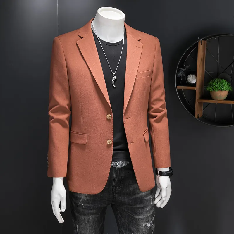 DABAISHA Business Suit Men's Bright Orange-1