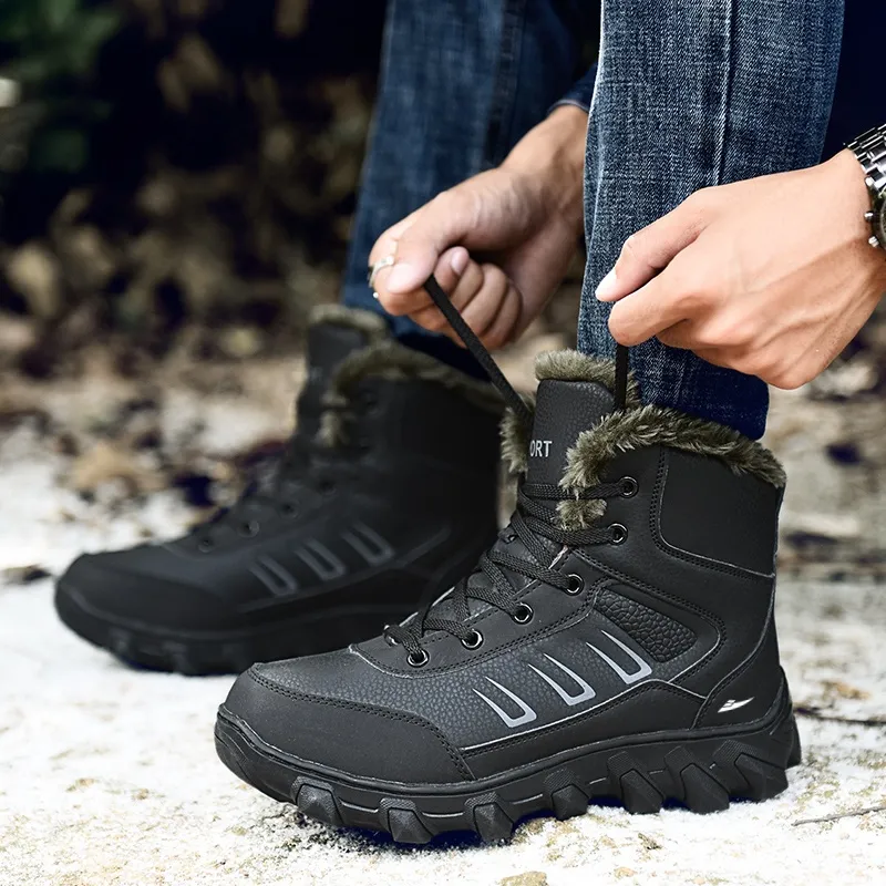 Kuding Warm And Wear-Resistant Snow Boots Men's-3