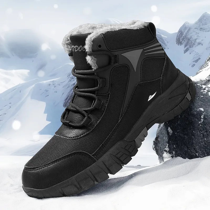 Kuding Warm Outdoor Boots Men's-4