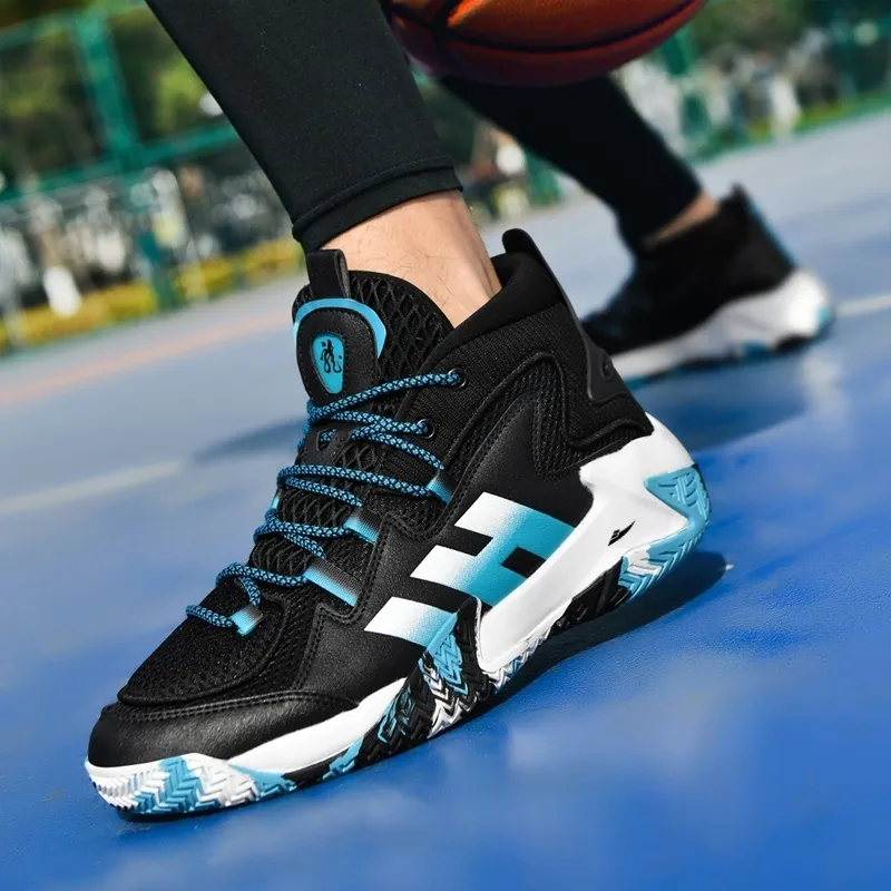 Kuding Anti Slip And Wear Resistant Coverage Support Balance High Top Basketball Shoes Men's-9