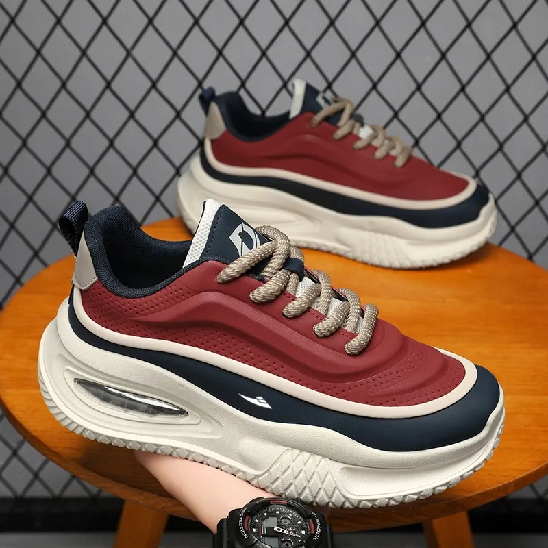 Kuding Slip-Resistant Height Increasing Chunky Sneakers Men's-11