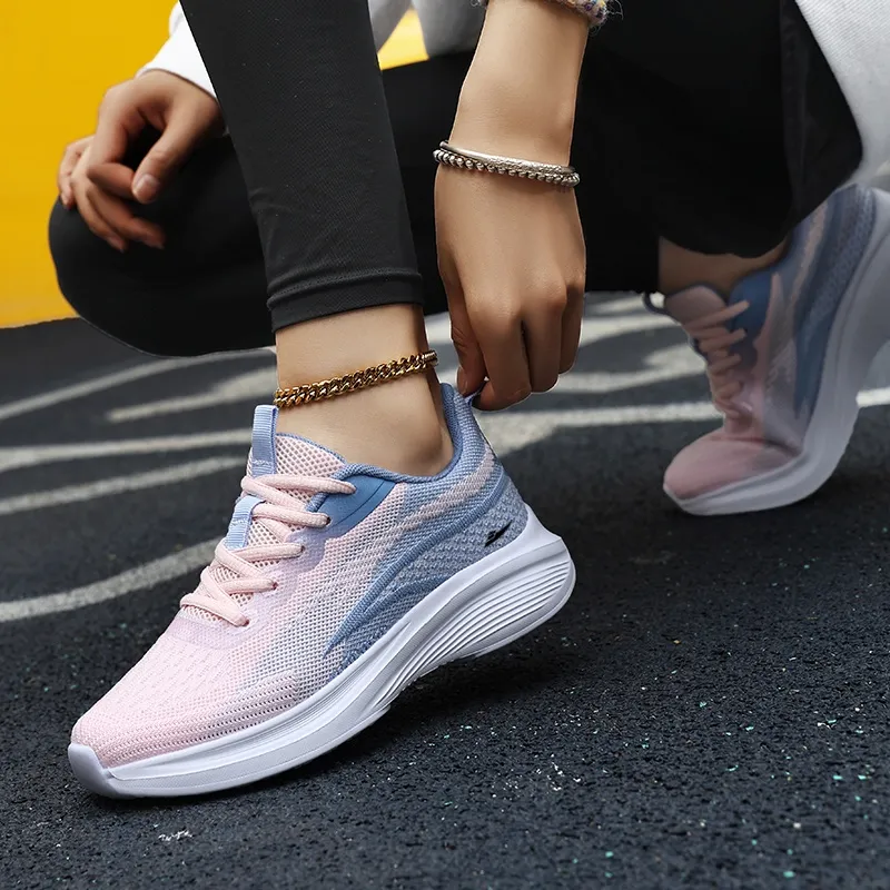 Kuding Anti Slip Wear Resistant Low Top Casual Shoes Women's-3