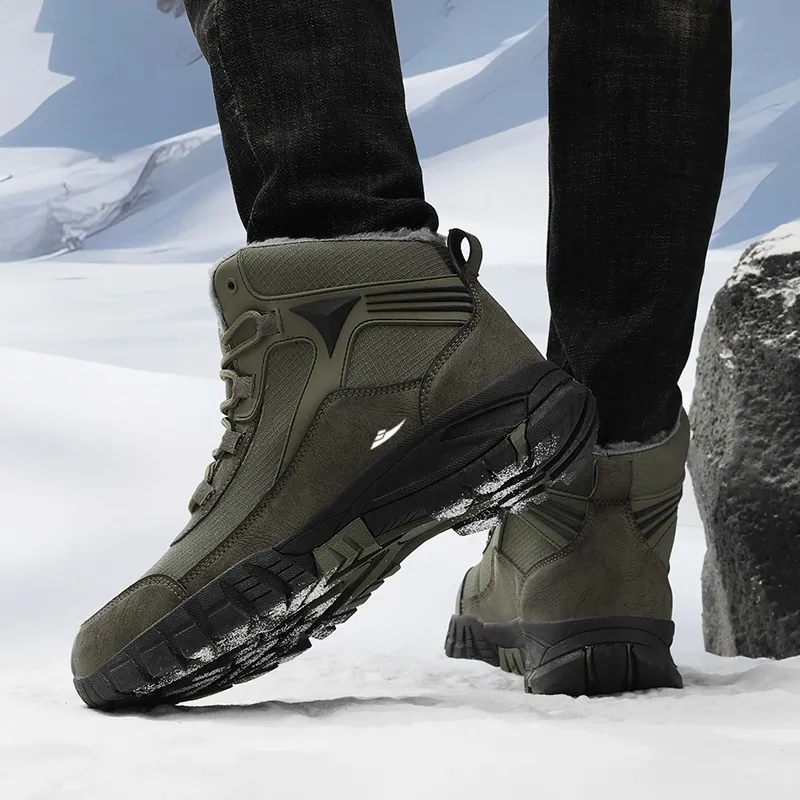 Kuding Warm Outdoor Boots Men's-14