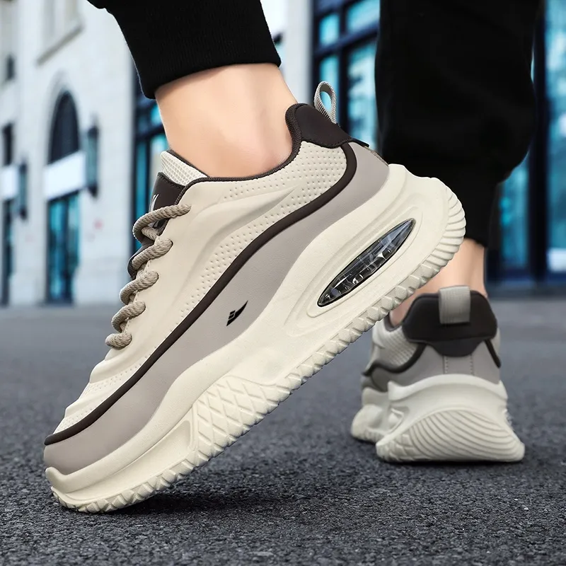 Kuding Slip-Resistant Height Increasing Chunky Sneakers Men's-8