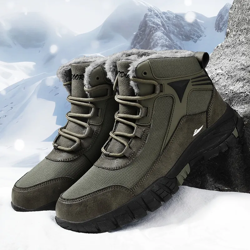 Kuding Warm Outdoor Boots Men's-12