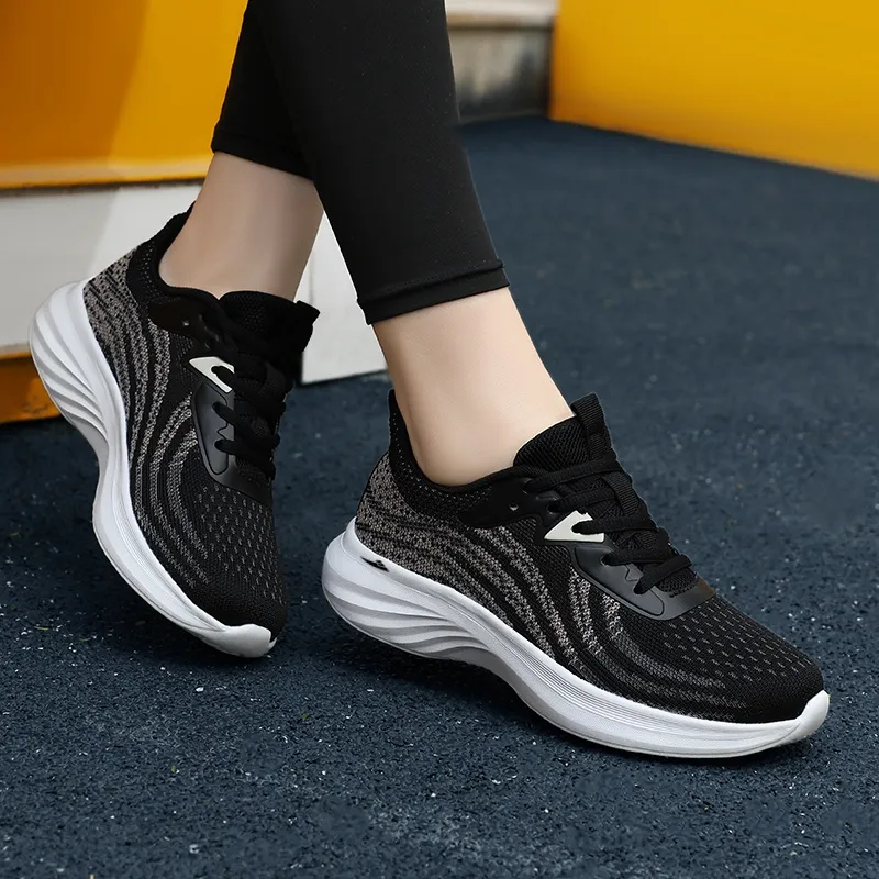 Kuding Slip Resistant Breathable Lightweight Low Top Casual Shoes Women's-17