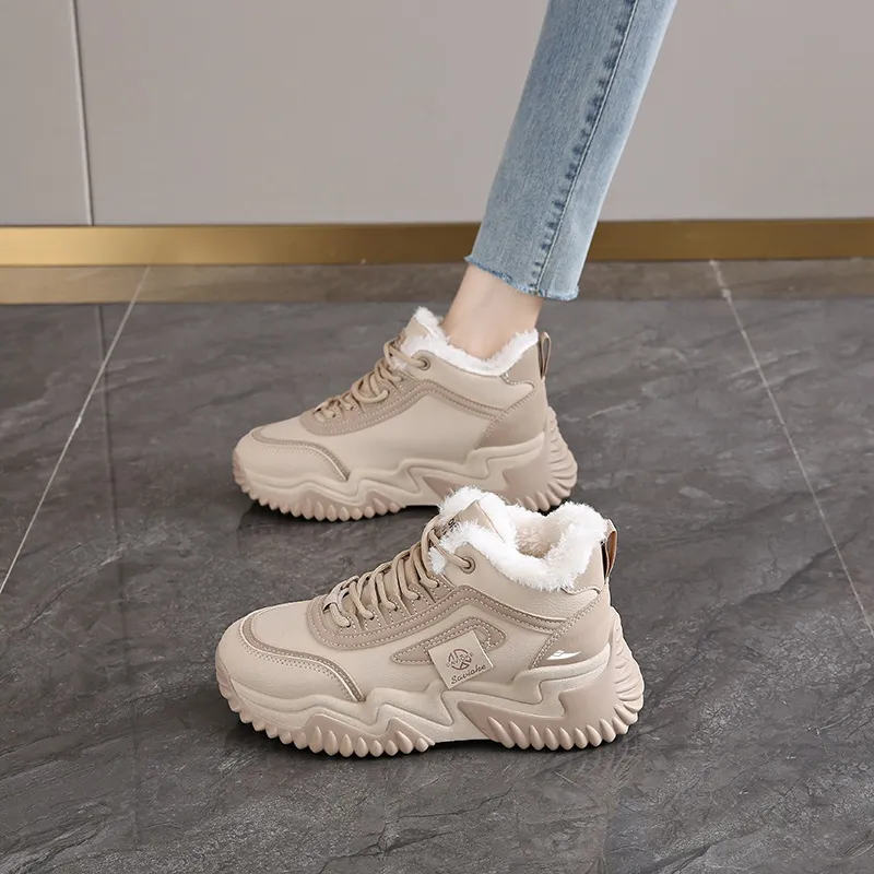 Kuding Slip Resistant Warm Casual Shoes Women's-2