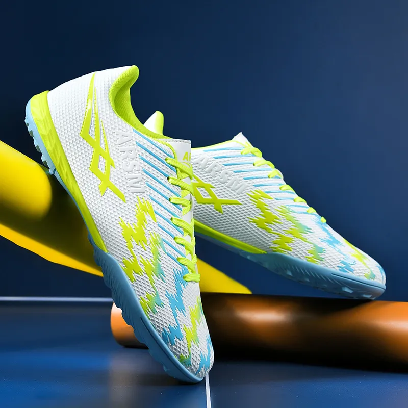 Kuding TF Rubber Broken Studs Natural Ground Cushioning Wear-Resistant Soccer Shoes Unisex-6