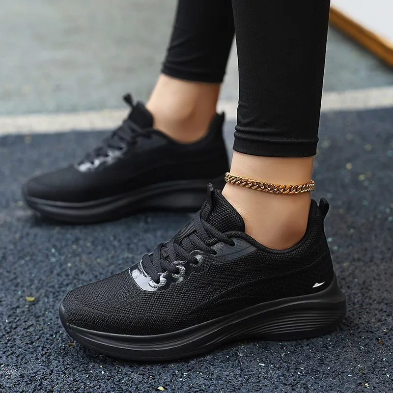 Kuding Anti Slip Wear Resistant Low Top Casual Shoes Women's-14