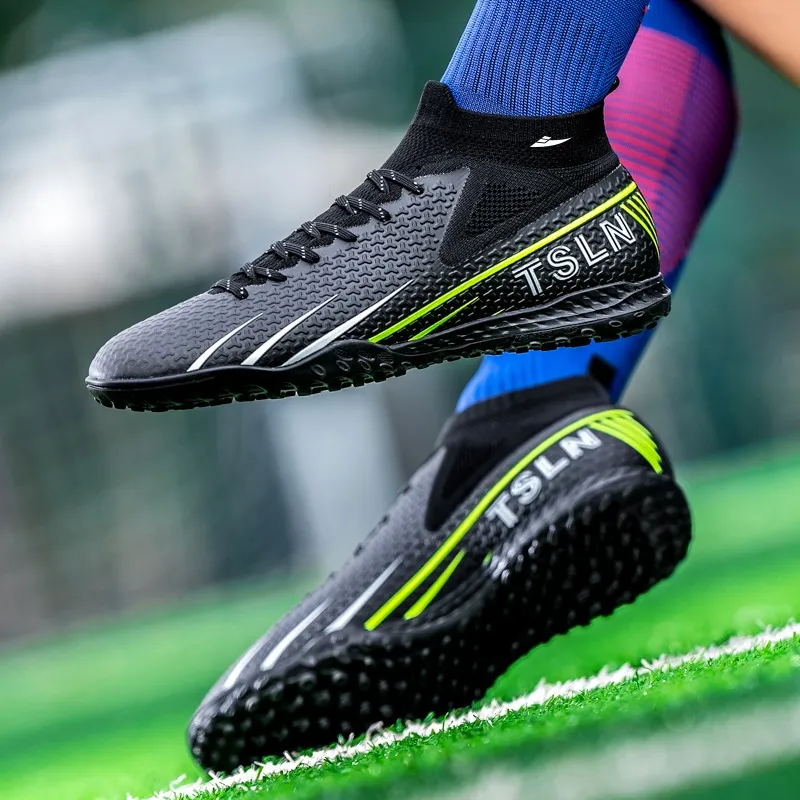 Kuding TF Rubber Broken Studs Artificial Ground Slip Resistant Soccer Shoes Unisex-15