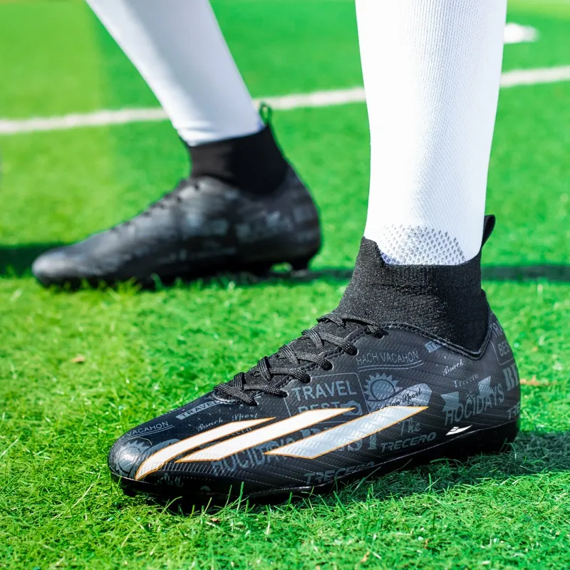 Kuding AG Rubber Short Studs TF Rubber Broken Studs Natural Ground Slip-Resistant Soccer Shoes Unisex-11