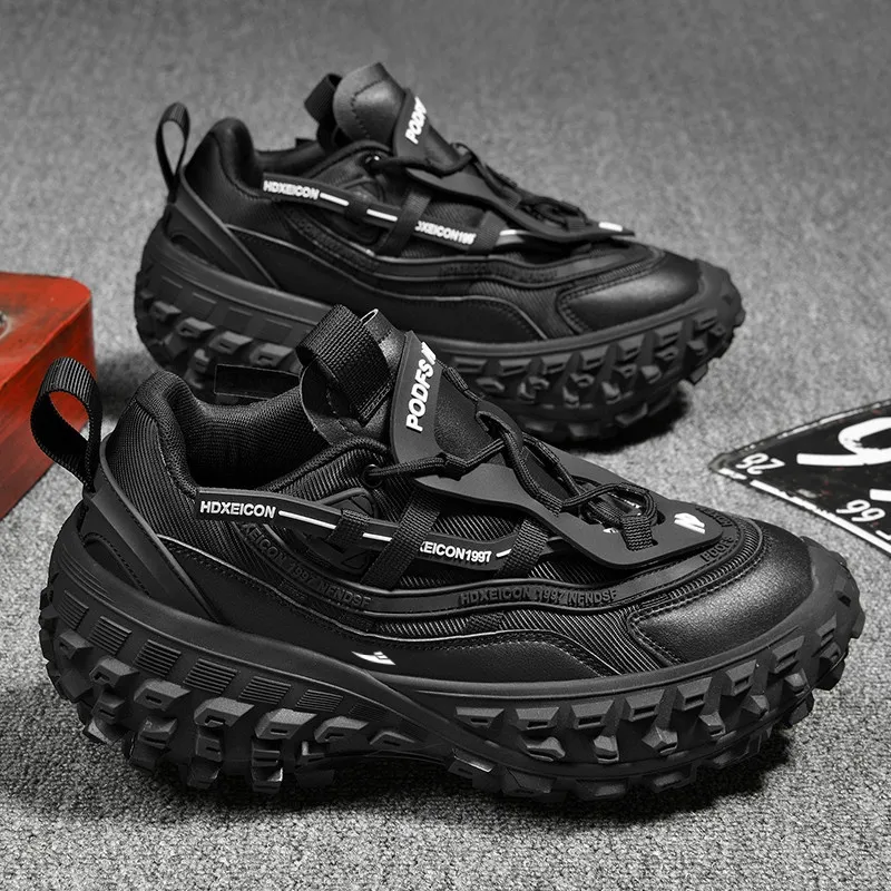 Kuding Anti-Slip Wear-Resistant Low-Top Chunky Sneakers Men's-8