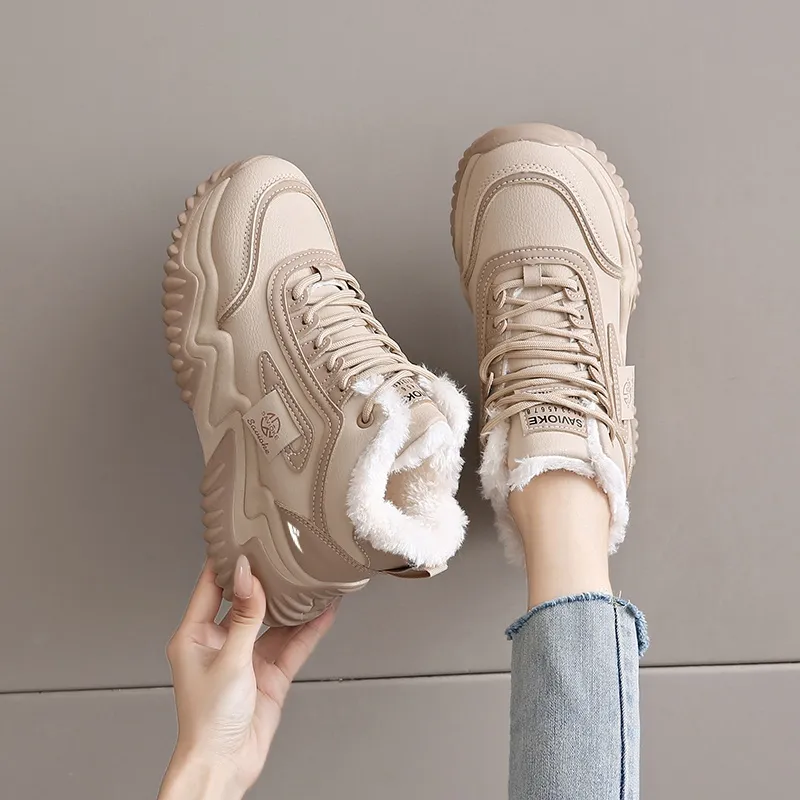 Kuding Slip Resistant Warm Casual Shoes Women's-3