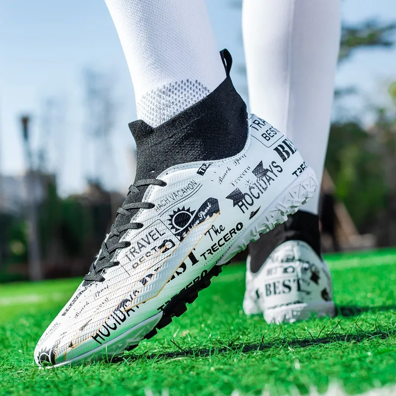 Kuding AG Rubber Short Studs TF Rubber Broken Studs Natural Ground Slip-Resistant Soccer Shoes Unisex-6