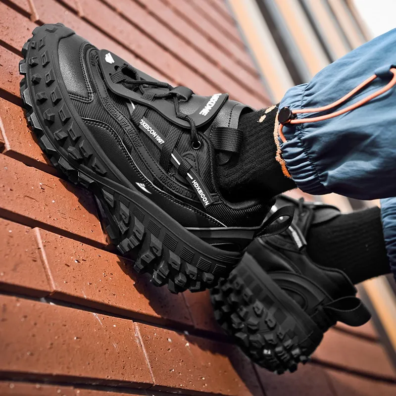 Kuding Anti-Slip Wear-Resistant Low-Top Chunky Sneakers Men's-7