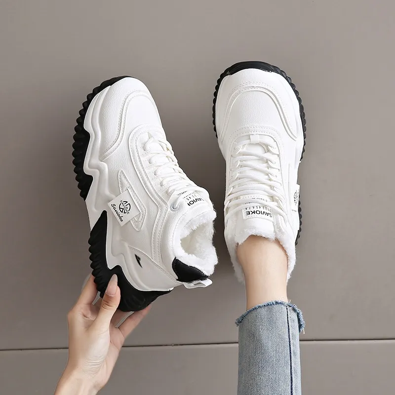 Kuding Slip Resistant Warm Casual Shoes Women's-12
